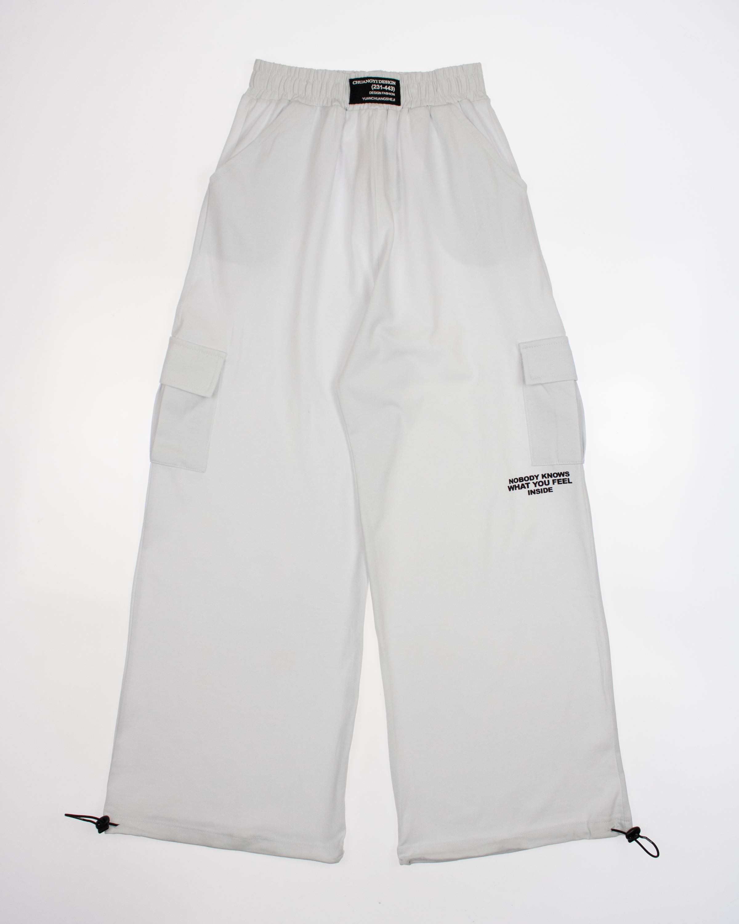 TETO 0570 Брюки карго (цвет: Белый) TETO 0570 Брюки карго (цвет: Белый)