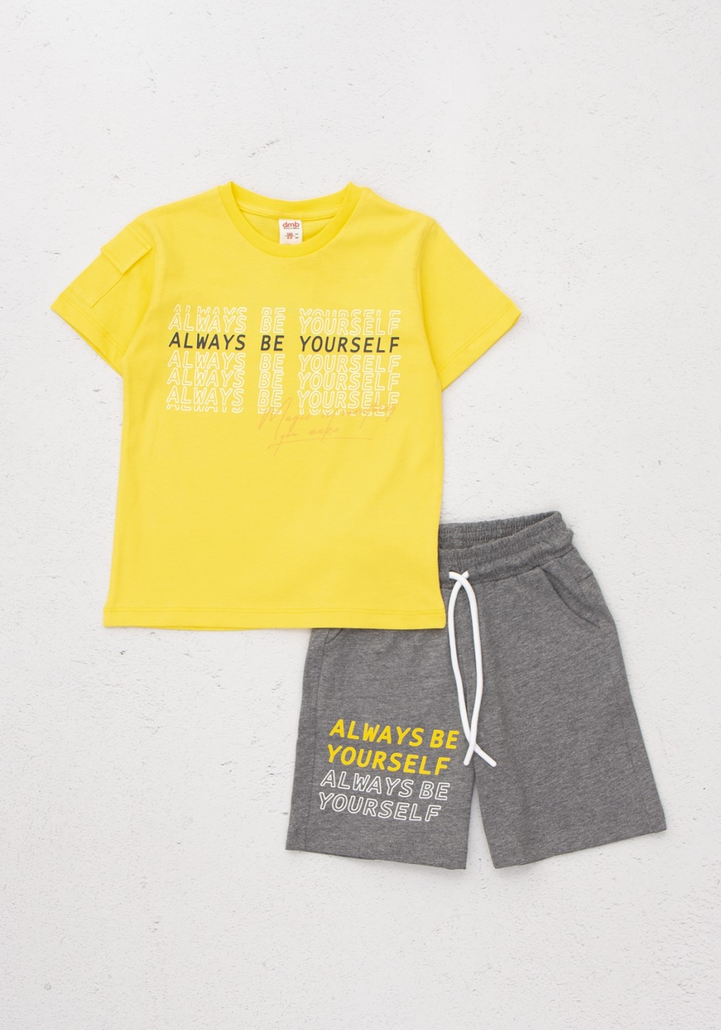 DMB KIDS 7420 Костюм (цвет: Желтый\серый меланж) DMB KIDS 7420 Костюм (цвет: Желтый\серый меланж)
