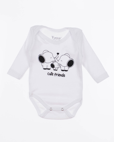 FINDIK 11699 Боди (цвет: Белый) FINDIK 11699 Боди (цвет: Белый)